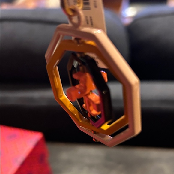 Tory Burch Gold and Pink Keychain - Picture 3 of 5